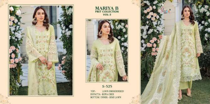 Shree Mariya B Pret Collection 3 Fancy Wear Georgette Pakistani Salwar Kameez